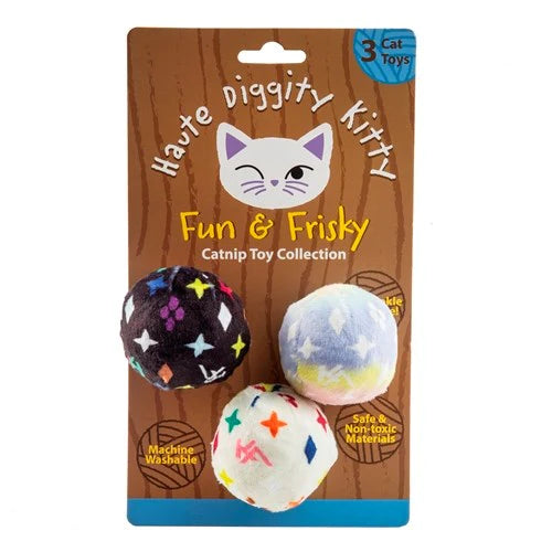 - Organic cotton dog bibsKV Balls Monogram Catnip Toys