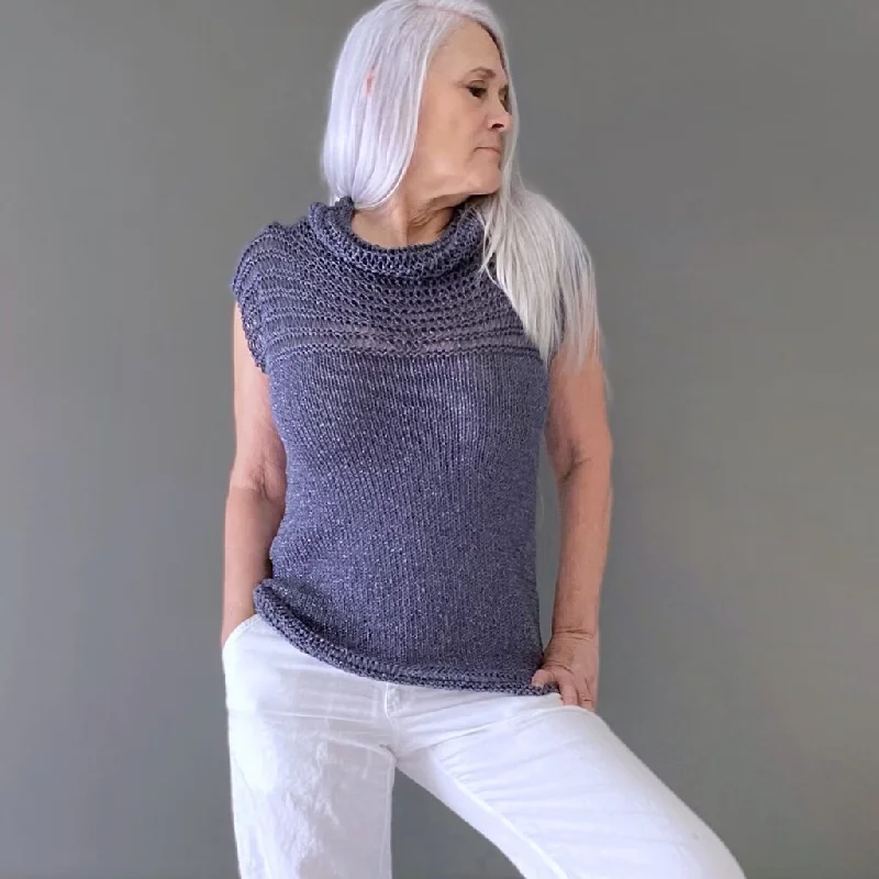 - ​​Pet toys under    yuanKnit Kit - Moonlight Sleeveless Top