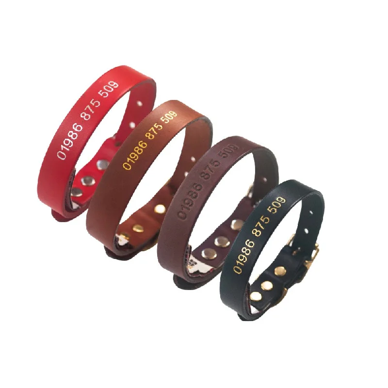- Durable nylon dog leash wholesalePersonalised Phone Number Embossed Leather Dog Collars