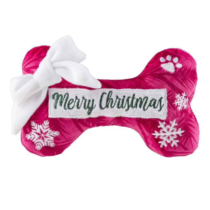 Pet toysMerry Christmas Puppermint Bone Dog Toy