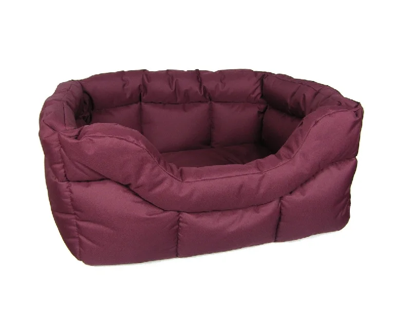 - Car dog seat beltBurgundy Country Heavy Duty Waterproof Rectangular Drop Front Dog Beds by P&L