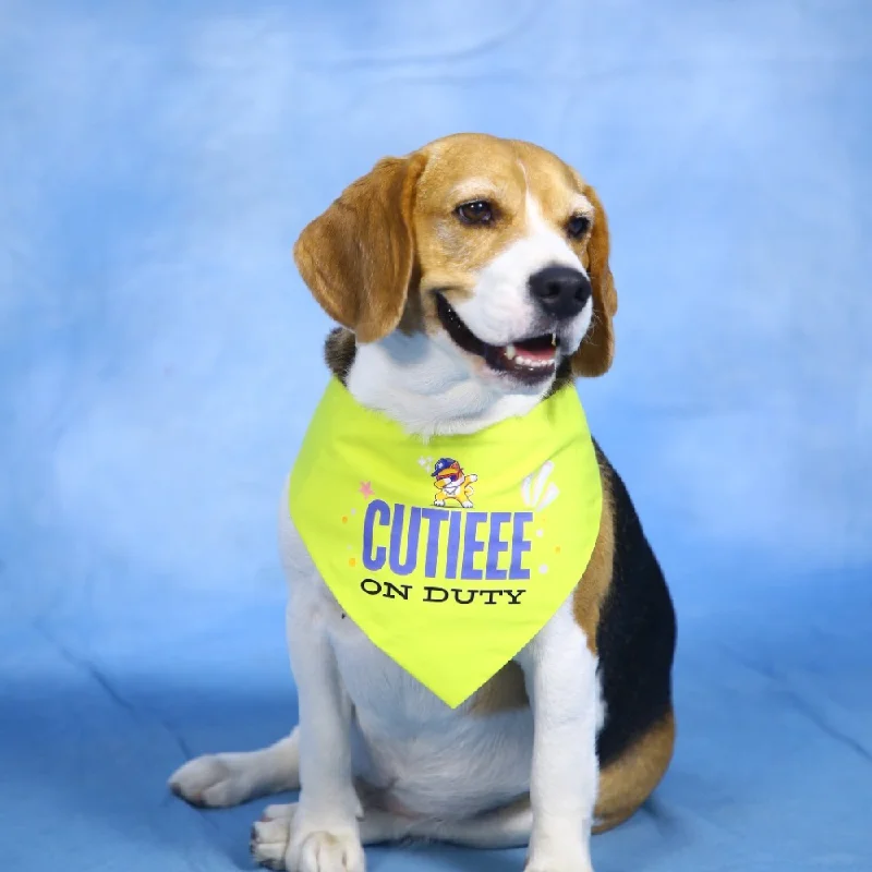Pet ProductsDogobow Cutie on Duty Bandana for Dogs (Yellow)