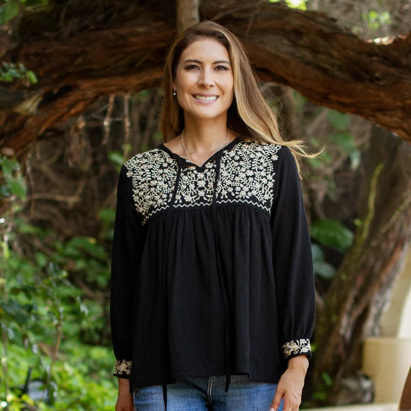 - Pet tear stain cleaning wipesGolden Black Oaxaca Blossoms Hand Embroidered Yellow on Black Cotton Oaxaca Style Blouse - Pet tear stain cleaning wipesGolden Black Oaxaca Blossoms Hand Embroidered Yellow on Black Cotton Oaxaca Style Blouse