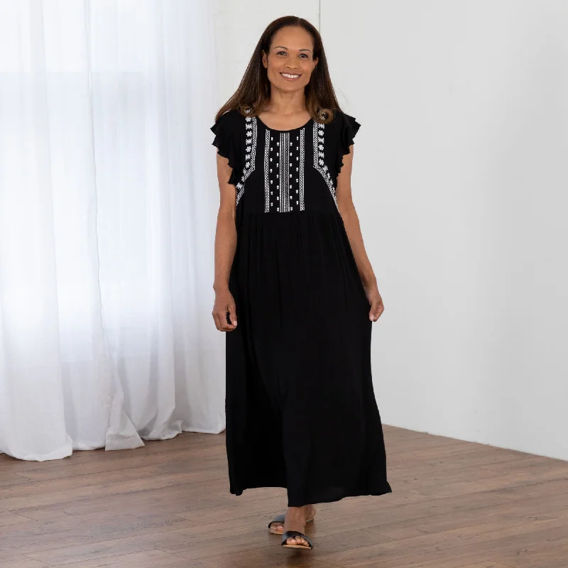 - Degradable pet feces bagMidnight Garden Embroidered Long Dress