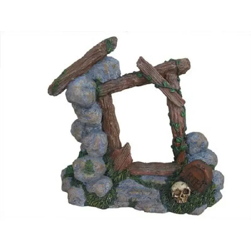 ---Weco Products Wecorama Catacombs Spooky Gate Aquarium Ornament Multi-Color