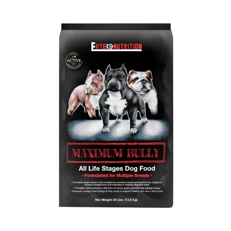  -Fish-containing dog foodMaximum Bully All Life Stages Dry Dog Food