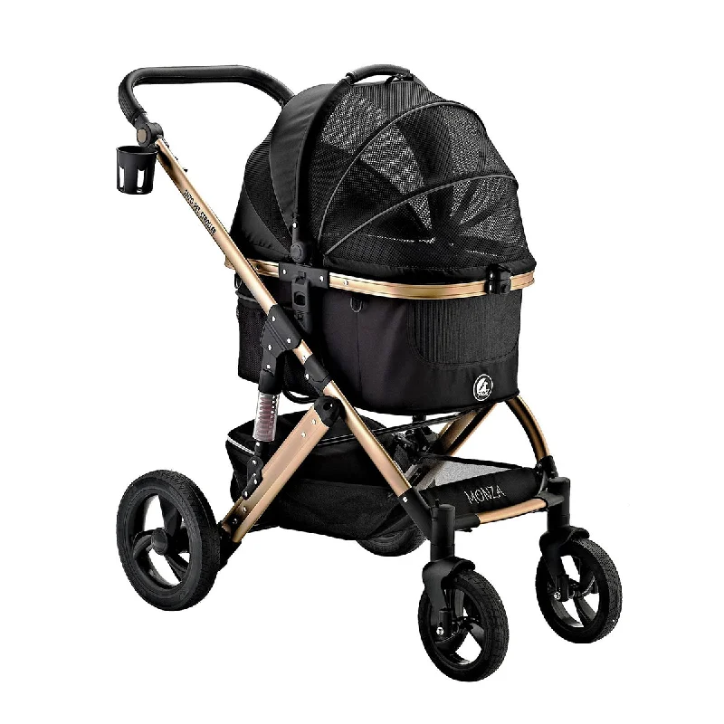 Winter warm clothes for catsMonza Luxury 3-In-1 Stroller Black