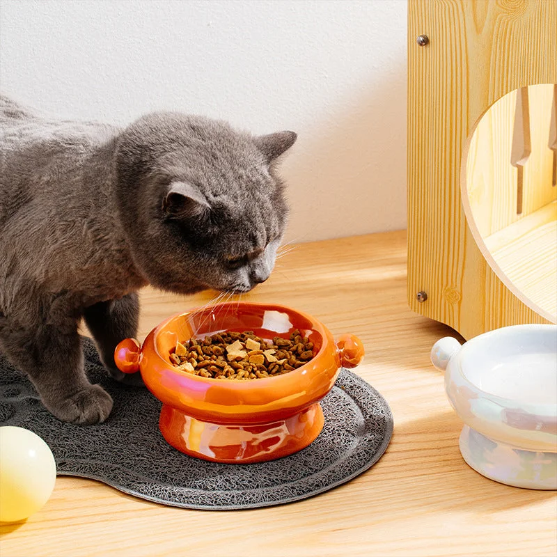- Cat anti-jump window safety netCeramic Protection Cervical Vertebra Cat Food Basin Anti-tumble - Cat anti-jump window safety netCeramic Protection Cervical Vertebra Cat Food Basin Anti-tumble