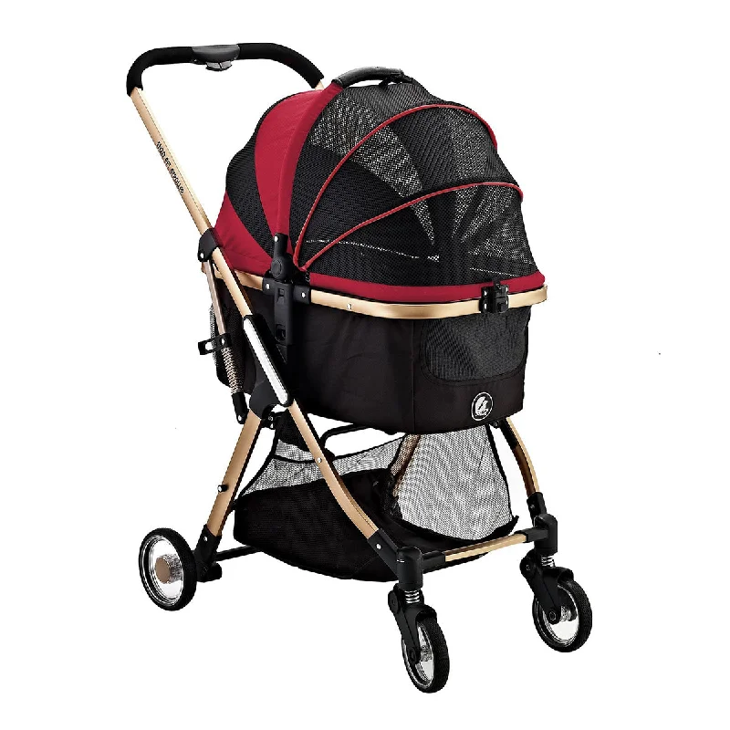 Pet cartoon pattern clothesPista Luxury 3-In-1 Stroller Red