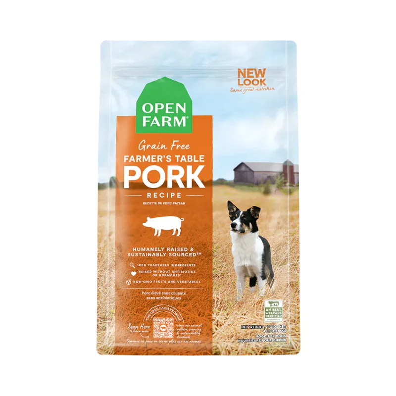 - Natural ingredient dog foodOpen Farm Pork Dry Dog Food