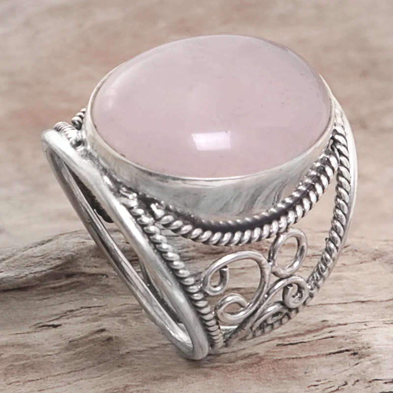 - Automatic induction pet water dispenserPink Moon Hand Crafted Sterling Silver Ring from Indonesia - Automatic induction pet water dispenserPink Moon Hand Crafted Sterling Silver Ring from Indonesia