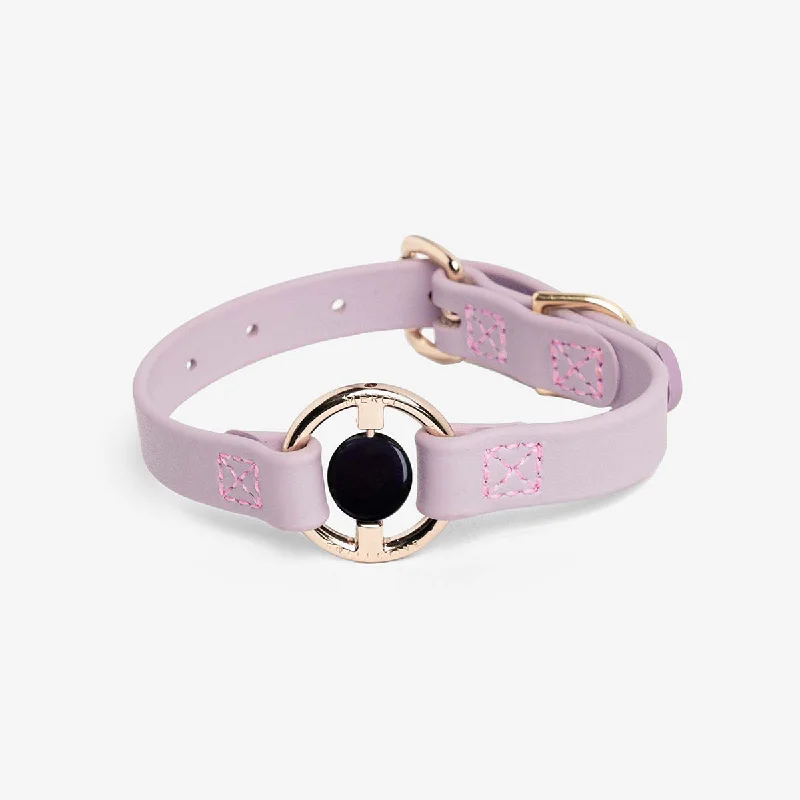  . **Pet backpack is breathable**All Eyes On Me Dog Collar Lilac Haze/Black Obsidian