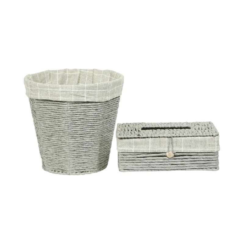 - Custom pet birthday cakeDUSTBIN & TISSUEBOX SET CANE IR Q-S2305YG G107-G109