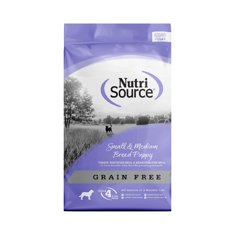- Food for sterilized dogsNutrisource Grain Free Small & Medium Breed Puppy Dry Dog Food - Food for sterilized dogsNutrisource Grain Free Small & Medium Breed Puppy Dry Dog Food