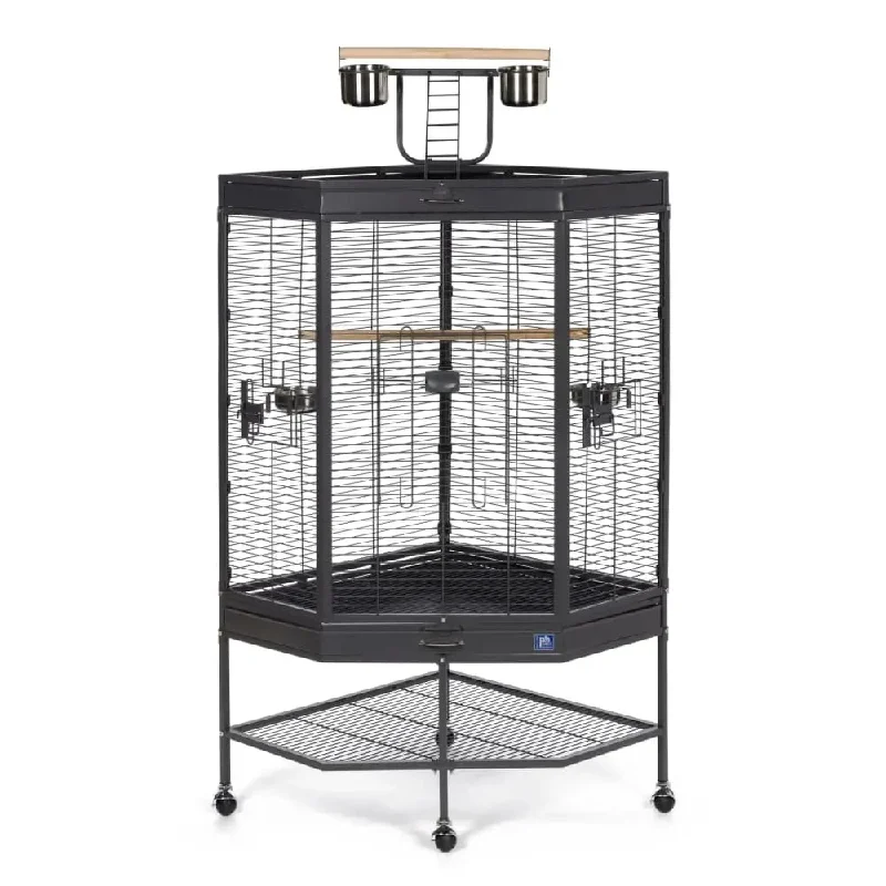 - Pet stroller can be taken on the planePrevue Pet Products Corner Cage with Playtop - Pet stroller can be taken on the planePrevue Pet Products Corner Cage with Playtop