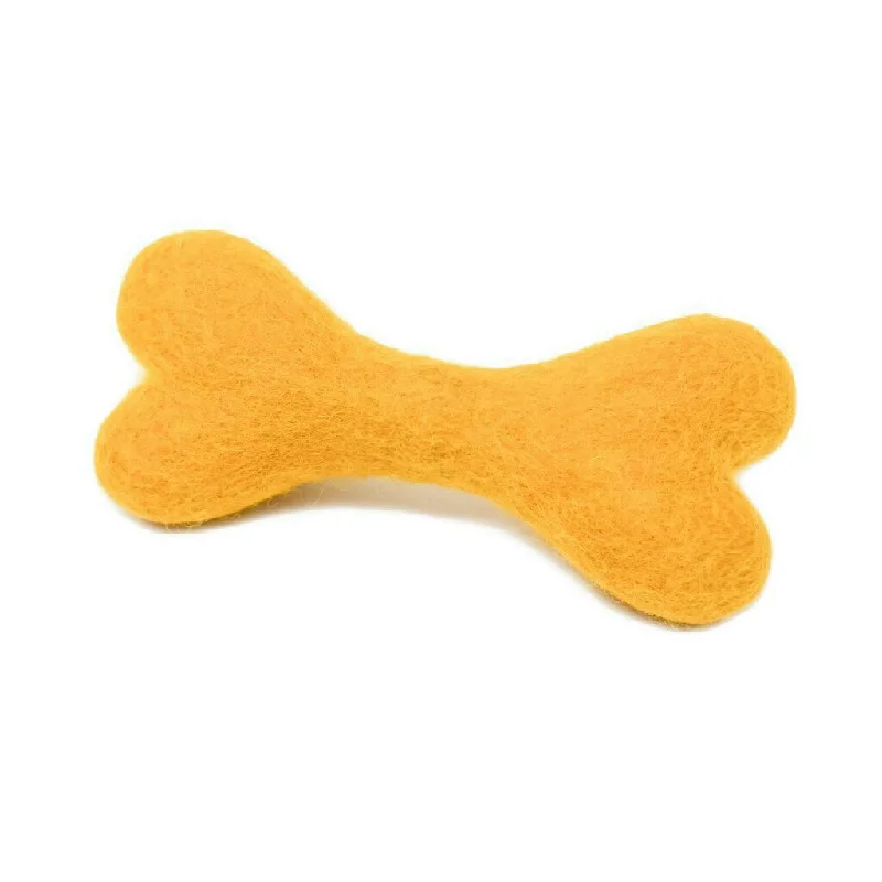 - Indoor pet toy recommendationsWool Bone Dog Toy Marigold