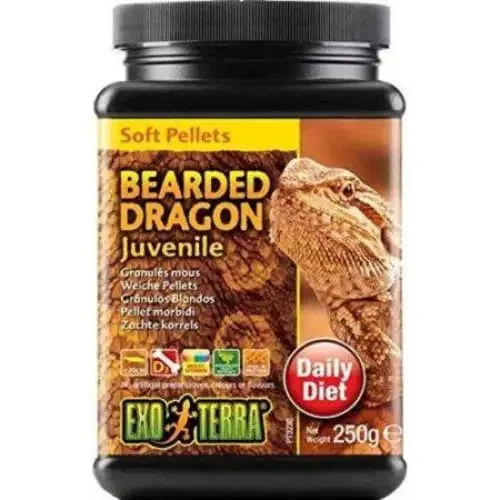 ---Exo Terra Soft Pellets Juvenile Bearded Dragon Food