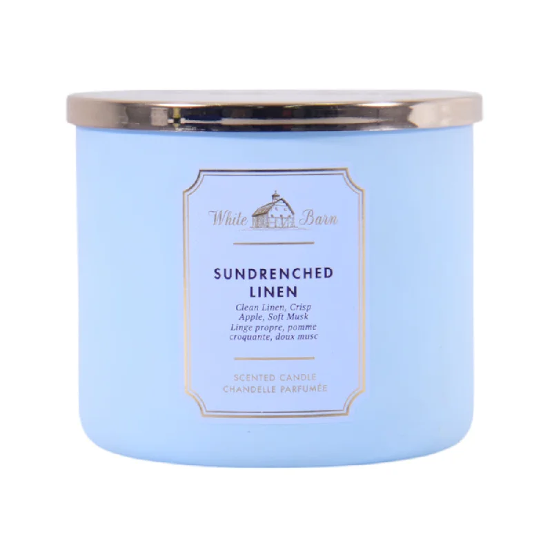 - Pet tear stain cleaning wipesBBW CANDLE 3 WICK SUMDRENCHED LINEN 411G
