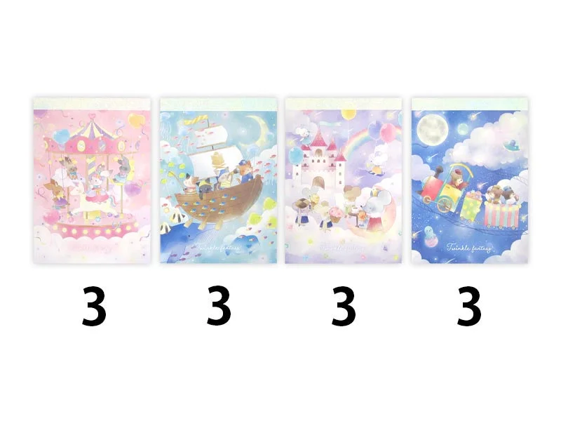 - Degradable pet feces bagTwinkle fantasy A6 aurora cloth memo pad - 50 sheets -