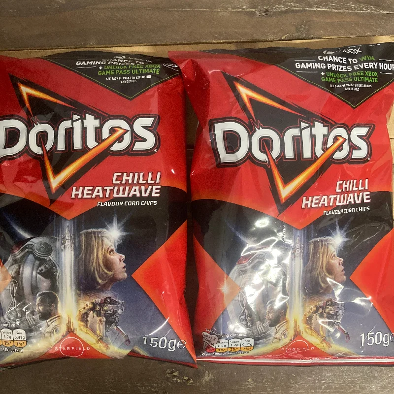 ---4x Doritos Chilli Heatwave Sharing Tortilla Chips Share Bags (4x150g)