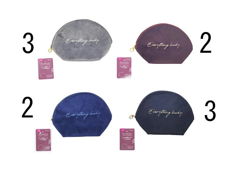 Pet ProductsVelour Feel Embroidered Shell Shaped Pouch