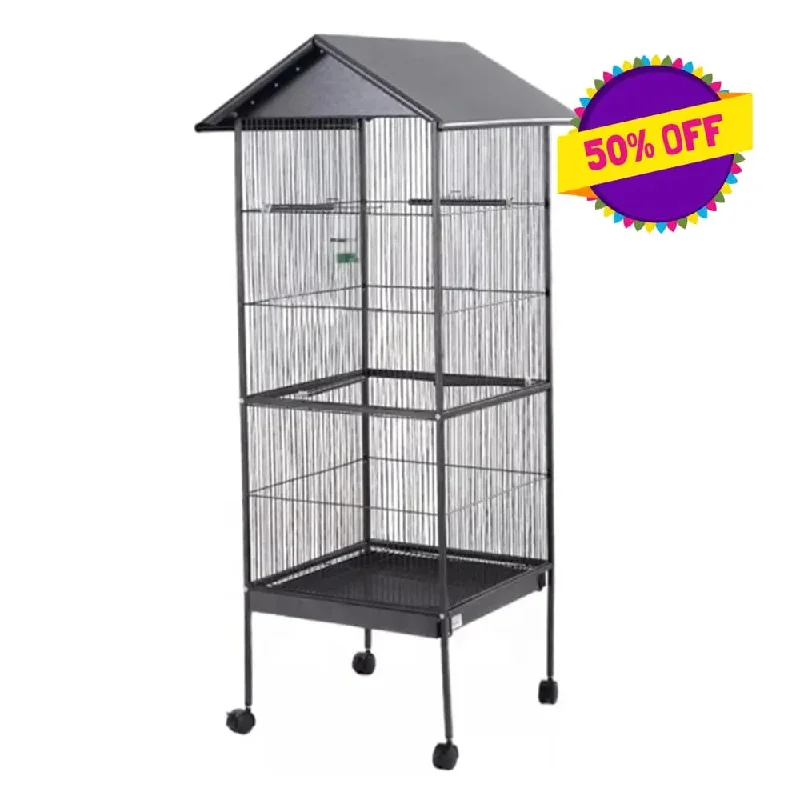 - Pet vitamin complex nutrition tabletsTalis 61” Large Bird Cage with Roof and Lockable Casters Stainless Steel BirdCage for Parrots, - Pet vitamin complex nutrition tabletsTalis 61” Large Bird Cage with Roof and Lockable Casters Stainless Steel BirdCage for Parrots,