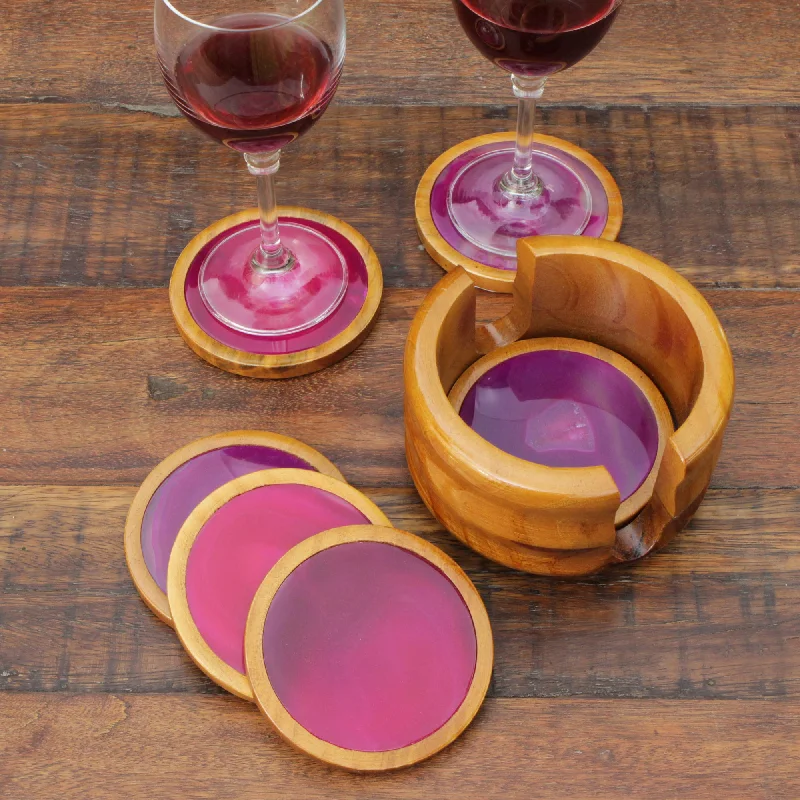 - Pet fence foldable indoorDeep Rose Handcrafted Calming Stone Coasters from Brazil (Set of 6) - Pet fence foldable indoorDeep Rose Handcrafted Calming Stone Coasters from Brazil (Set of 6)