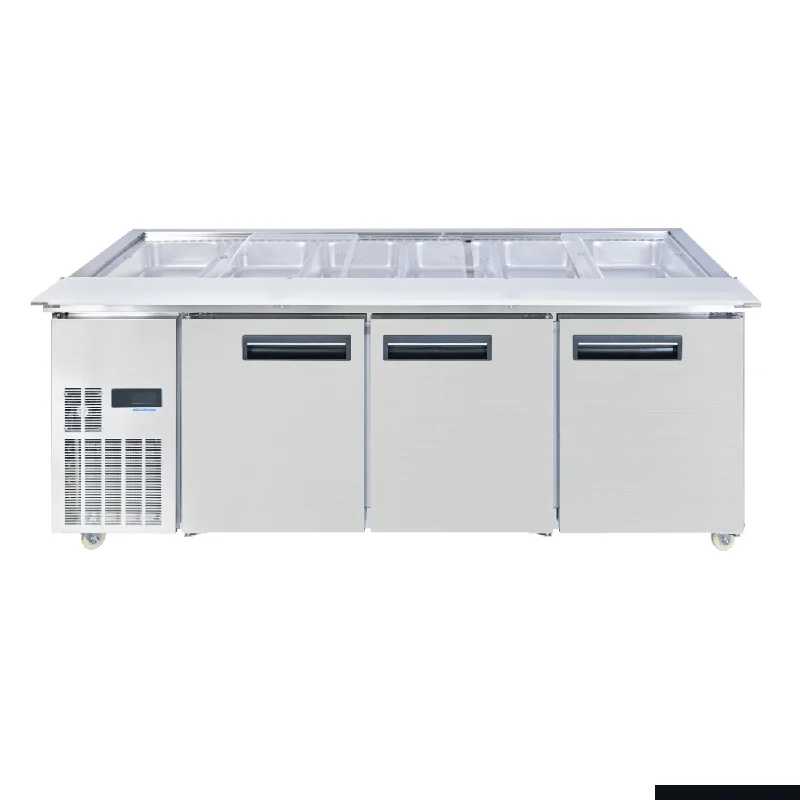 - Dog disposable foam shower gelThermaster Two Door Cold Bench Salad Station 6x1/1 GN Pans PG210FA-XB - Dog disposable foam shower gelThermaster Two Door Cold Bench Salad Station 6x1/1 GN Pans PG210FA-XB