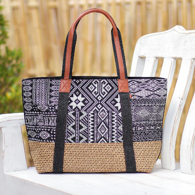 - Summer pet ice matHappy Journey in Black Black and White Cotton Blend Shoulder Bag - Summer pet ice matHappy Journey in Black Black and White Cotton Blend Shoulder Bag