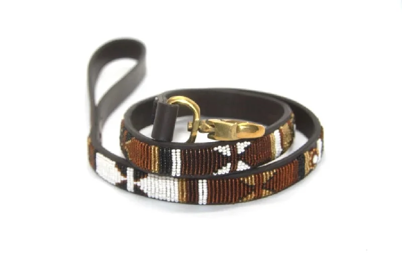 - Cat anti-jump window safety netLuxury Leather Masai Beaded Dog Leads In Earth