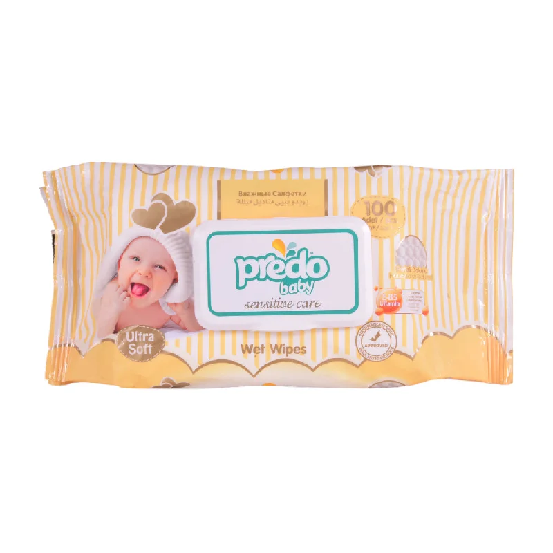- Dog disposable foam shower gelPREDO BABY WET WIPES SENSITIVE CARE ULTRA SOFT 100 PC