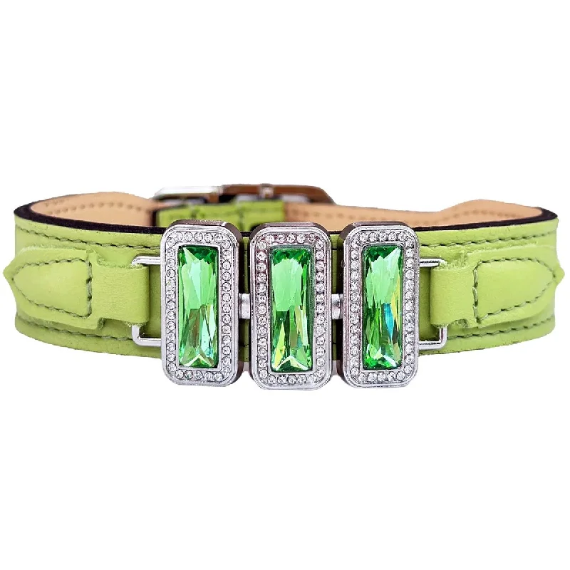 ### General pet accessoriesImperial Collection Dog Collar Lime Green/Peridot/Nickel