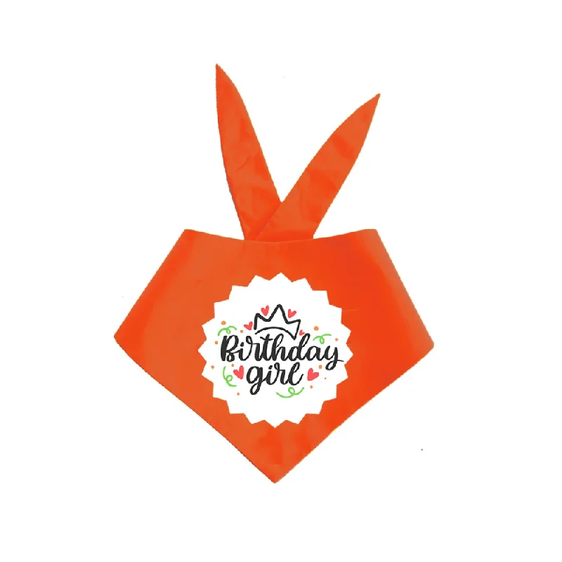- Pet tear stain cleaning wipesDogobow Birthday Girl Printed Bandana for Dogs (Orange/White) - Pet tear stain cleaning wipesDogobow Birthday Girl Printed Bandana for Dogs (Orange/White)