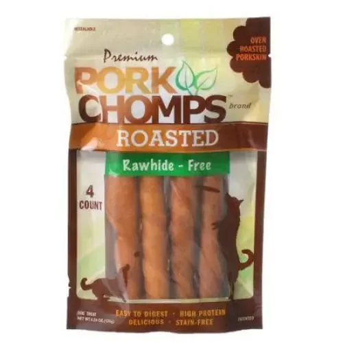 - Dog disposable foam shower gelPremium Pork Chomps Roasted Porkhide Twists