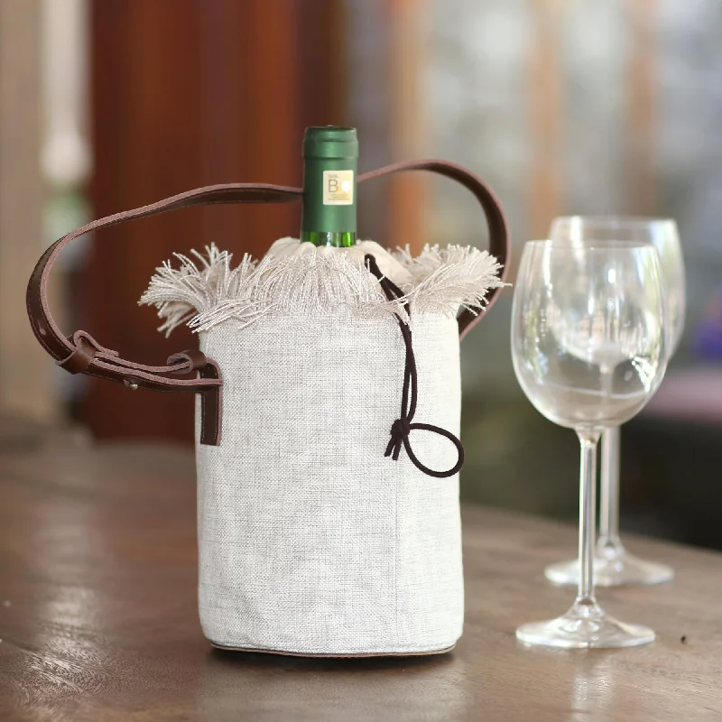- Teething and chewing toys for puppiesVineyard Picnic Elegant Cotton and Leather Wine Tote Bag - Teething and chewing toys for puppiesVineyard Picnic Elegant Cotton and Leather Wine Tote Bag