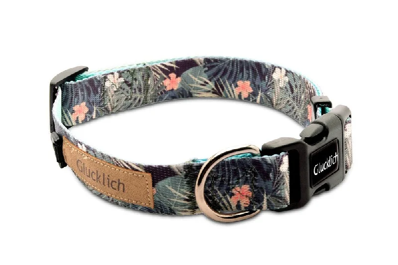 - Dog heart rate monitoring collarGlucklich Polyester Printed Adjustable Collar for Dogs (Green Forest) - Dog heart rate monitoring collarGlucklich Polyester Printed Adjustable Collar for Dogs (Green Forest)