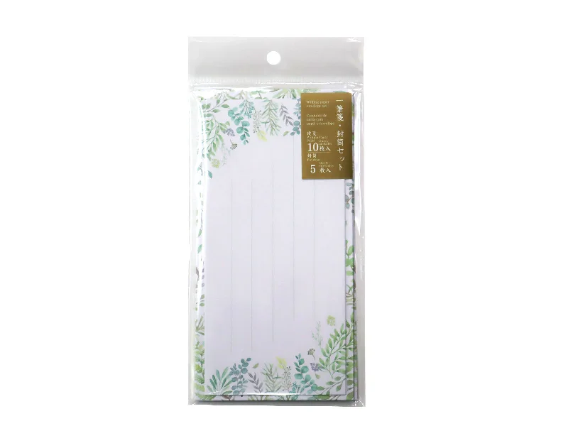 - Christmas pet Christmas clothingWriting Paper Envelope Set -Botanical - Green - Letter Paper 10 sheets - Envelope 5 sheets- - Christmas pet Christmas clothingWriting Paper Envelope Set -Botanical - Green - Letter Paper 10 sheets - Envelope 5 sheets-