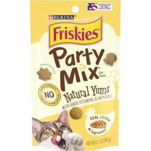 - Pet stroller can be taken on the planeFriskies Party Mix Cat Treats Natural Yums With Real Chicken