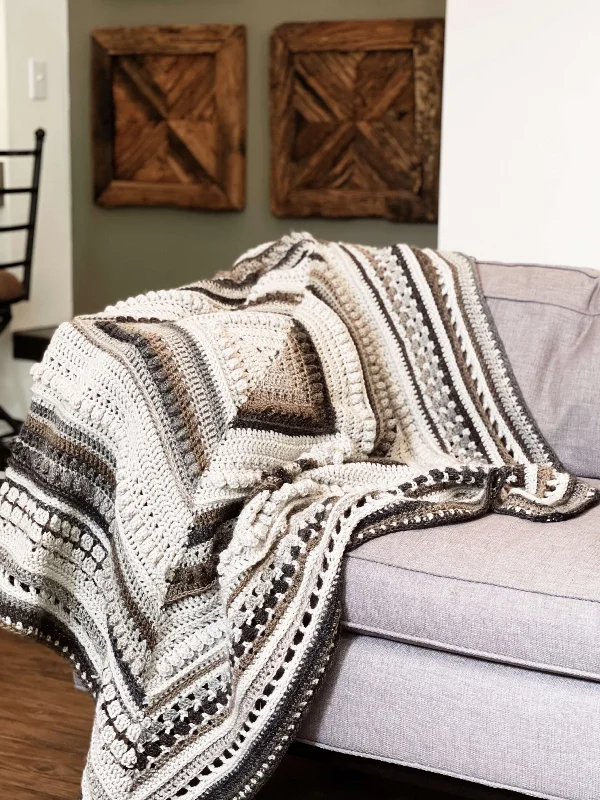  -Anti-scratch sofa protective coverCrochet Kit - Cortado Throw