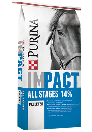 - ​​Christmas pet Christmas clothingPurina® Impact® All Stages 14% Pelleted Horse Feed