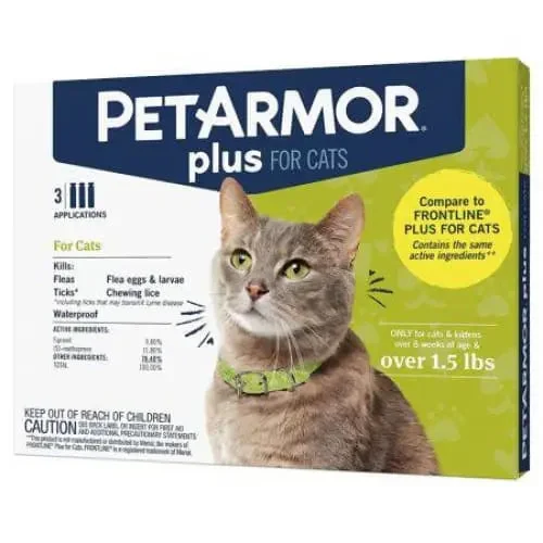 - Teething and chewing toys for puppiesPetArmor Plus Flea and Tick Treatment for Cats (Over 1.5 Pounds) - Teething and chewing toys for puppiesPetArmor Plus Flea and Tick Treatment for Cats (Over 1.5 Pounds)