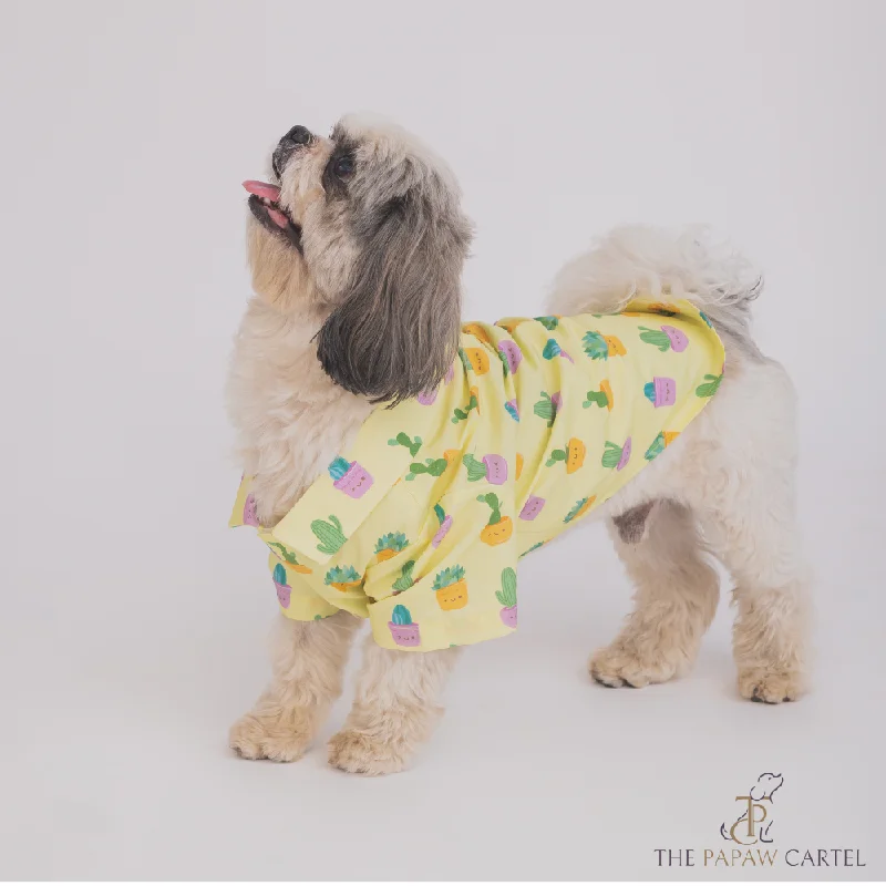 - Winter warm clothes for short-haired dogsThe Papaw Cartel Happy Cactus Shirt for Dogs (Lime Yellow) - Winter warm clothes for short-haired dogsThe Papaw Cartel Happy Cactus Shirt for Dogs (Lime Yellow)