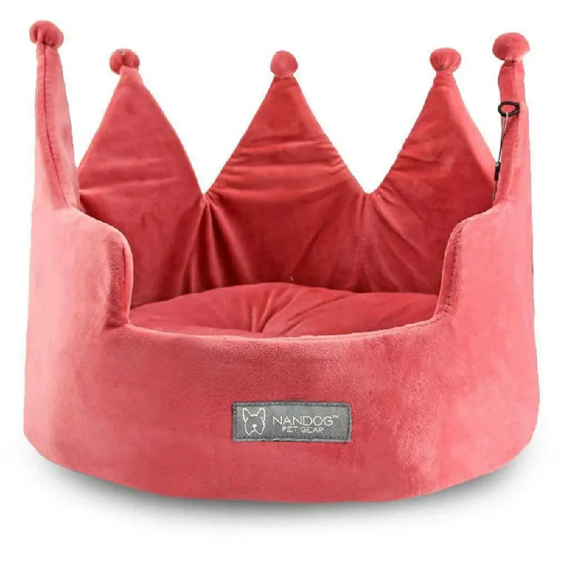 - Cat stress soothing sprayCrown Dog Bed Micro Plush Pink