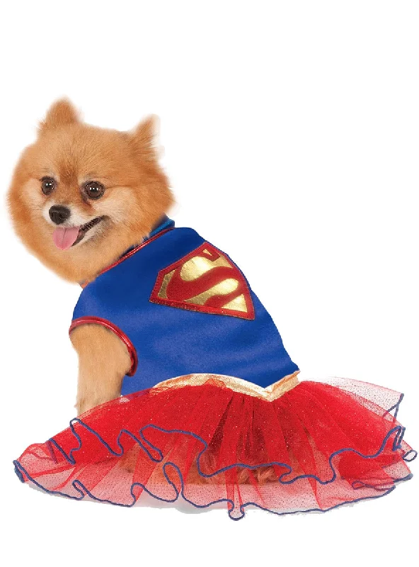 - ​​Christmas pet Christmas clothingSupergirl Tutu Superhero Pet Dog Costume
