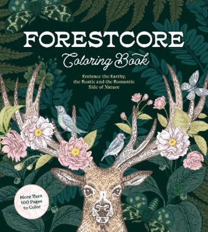  -Anti-scratch scratching board AND cat bed in oneForestcore Coloring Book