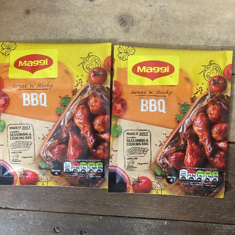 - Parrot climbing and standing wooden frame3x Maggi So Juicy Sweet and Sticky BBQ Chicken Recipe Mix Packs (3x41g) - Parrot climbing and standing wooden frame3x Maggi So Juicy Sweet and Sticky BBQ Chicken Recipe Mix Packs (3x41g)