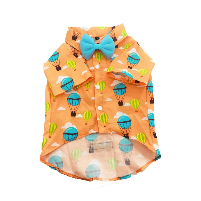 - Solid wood cat climbing frame customizedDogobow Hot air Ballon Print Shirt for Dogs (Orange/Blue)