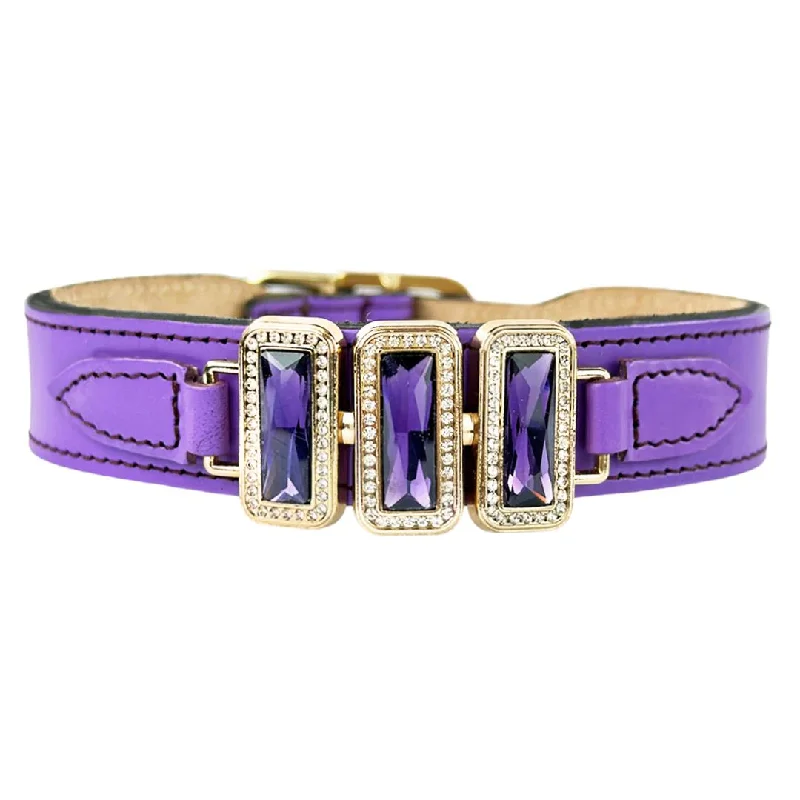 . **Cat clothes cute model**Imperial Collection Dog Collar Lavender/Gold