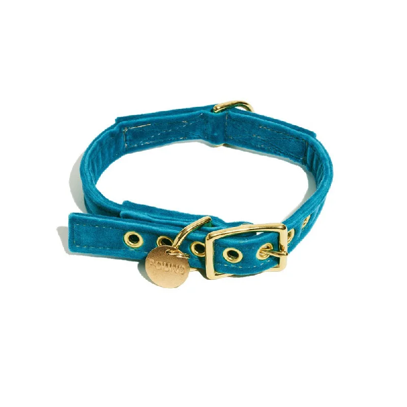  . **Cat scratching board corrugated paper**Washable Velvet Dog Collar Aqua