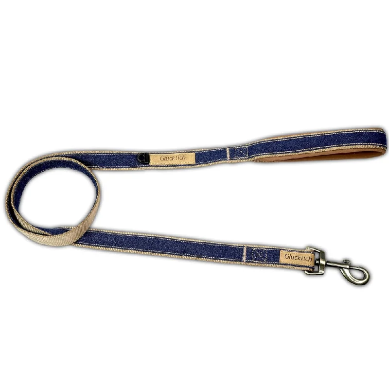 - Organic cotton dog bibsGlucklich Heavy Duty Printed Leash for Dogs (Dark Blue)